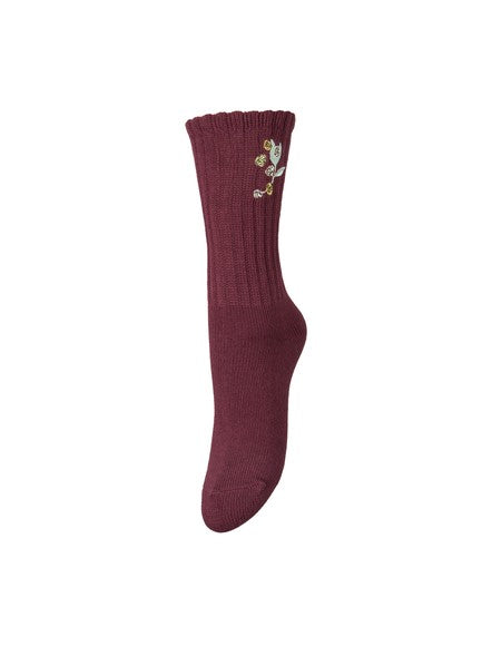 Becksöndergaard Rosy Cotta sukat, Fig red