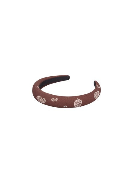 Becksöndergaard Bloom Paisley hiuspanta, chocolate brown