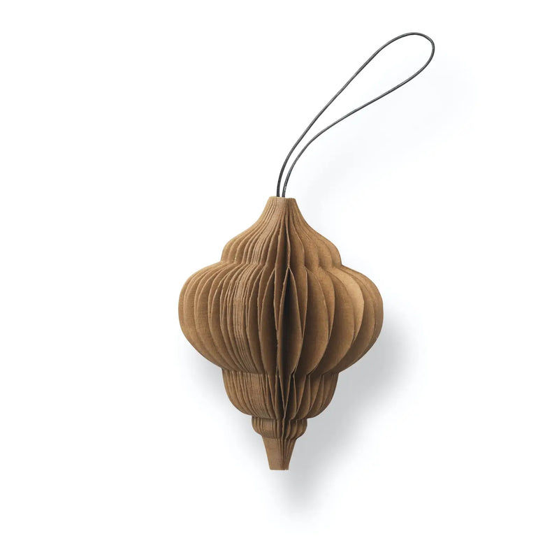 Paperinen joulukoriste Jewel, Caramel