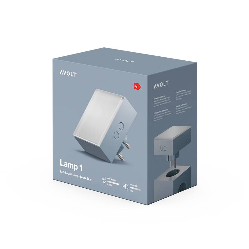 Avolt Lamp 1, Shark Blue