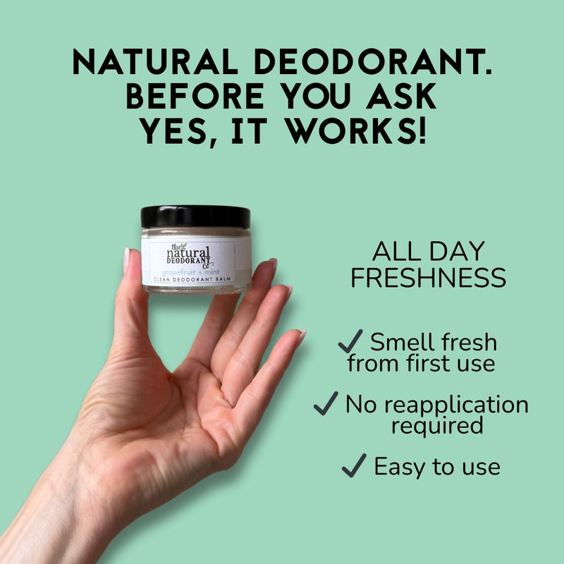 Luonnollinen voidedeodorantti Clean Grapefruit & Mint