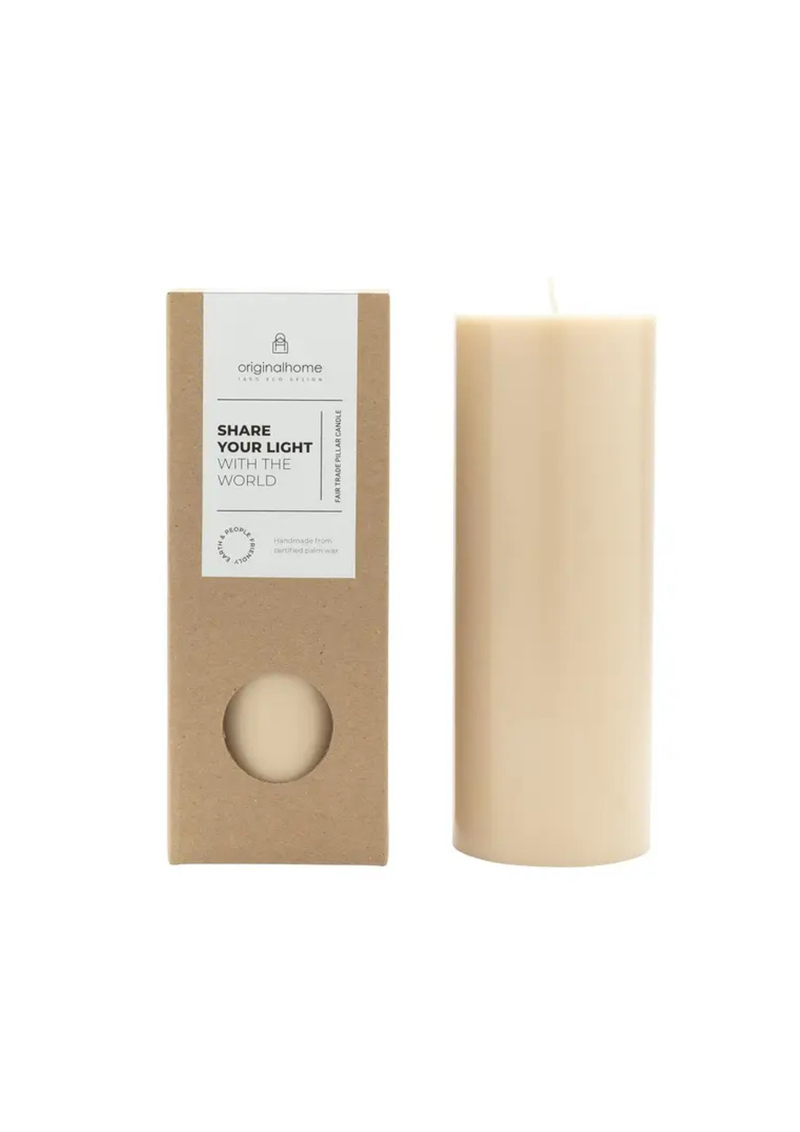 Pillar Candle, Beige