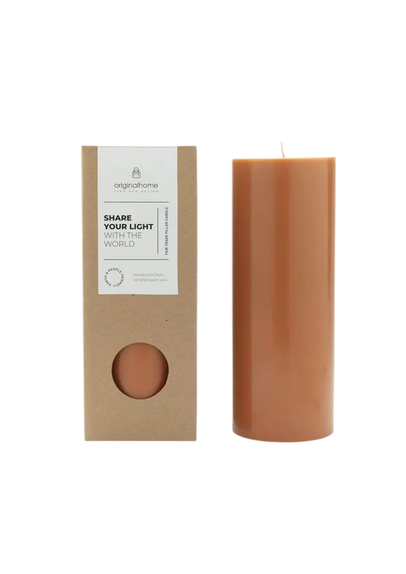 Pillar Candle, Cognac