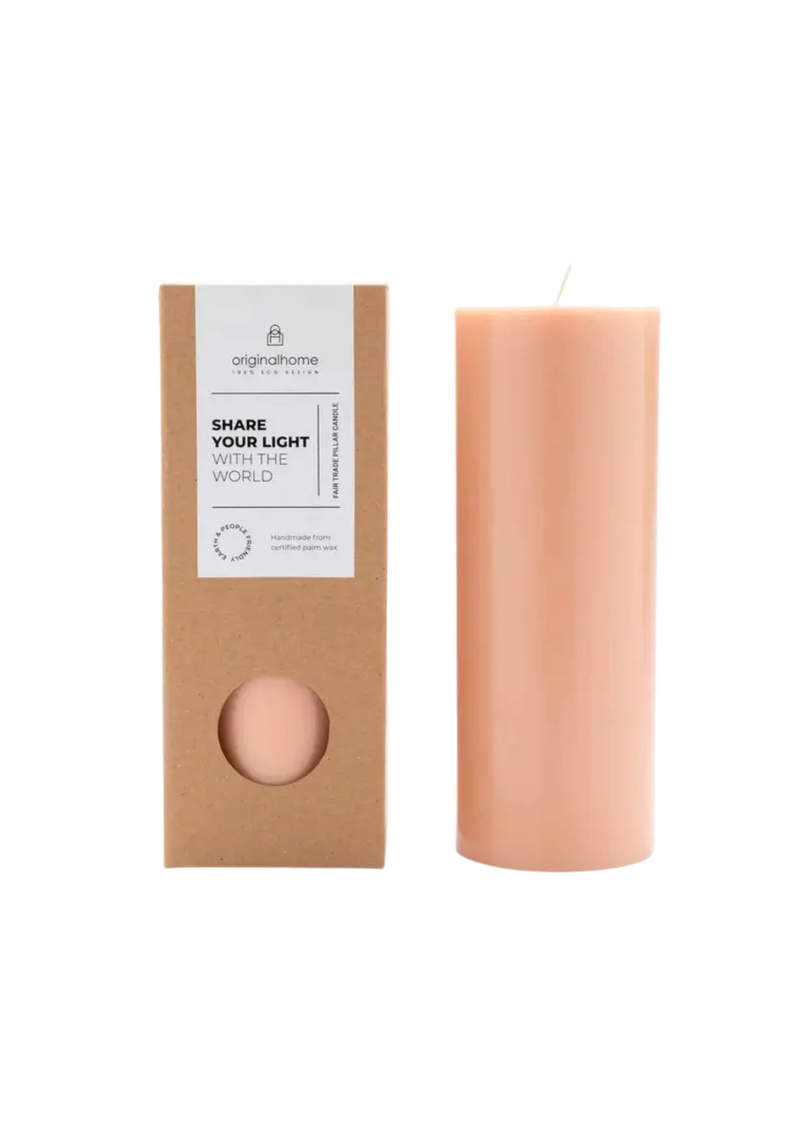 Pillar Candle, Peach