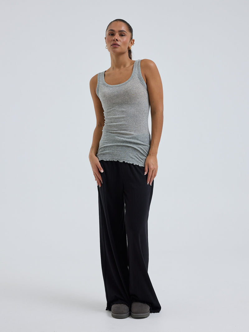 Seamless Basic Cotton Bella puuvillatoppi, Grey Melange