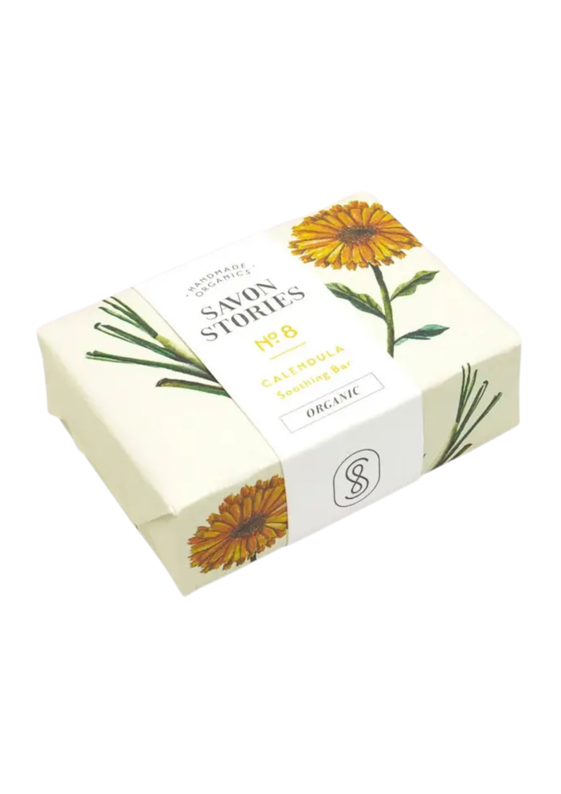 Savon Stories N°8 The Soothing, Organic & Natural Lemongrass and Calendula saippua