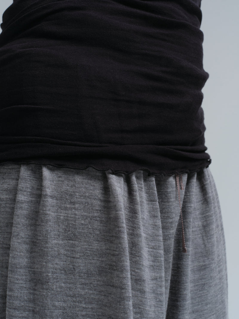 Seamless Basic Cotton Spaghetti puuvillatoppi, Black