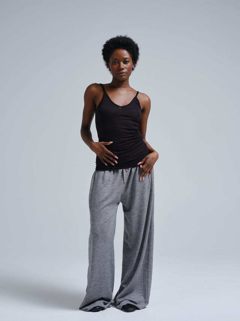 Seamless Basic Cotton Spaghetti puuvillatoppi, Black