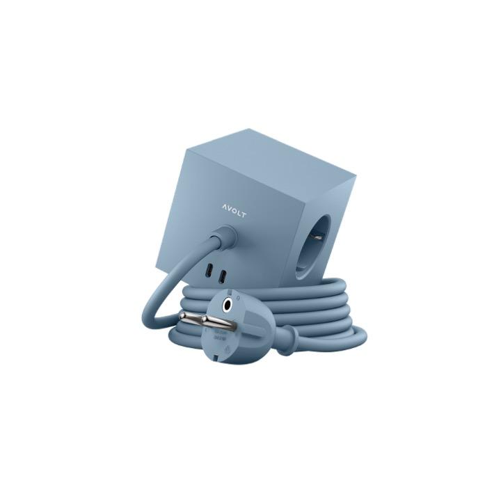 Avolt Square 1 USB-C 3m, Shark Blue