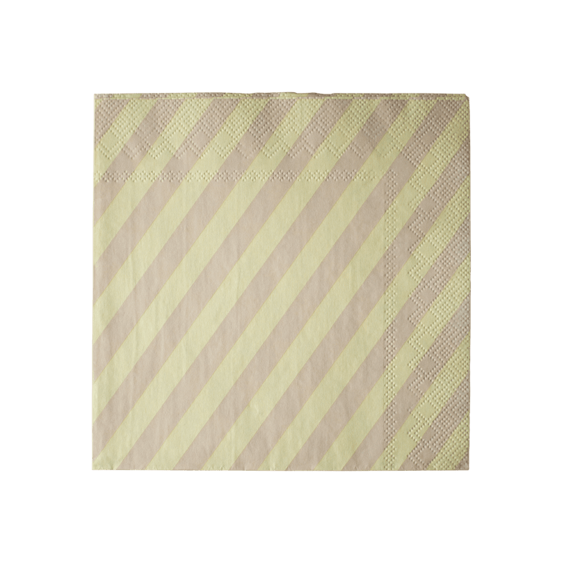 DBKD Stripe paperiservetti, cream