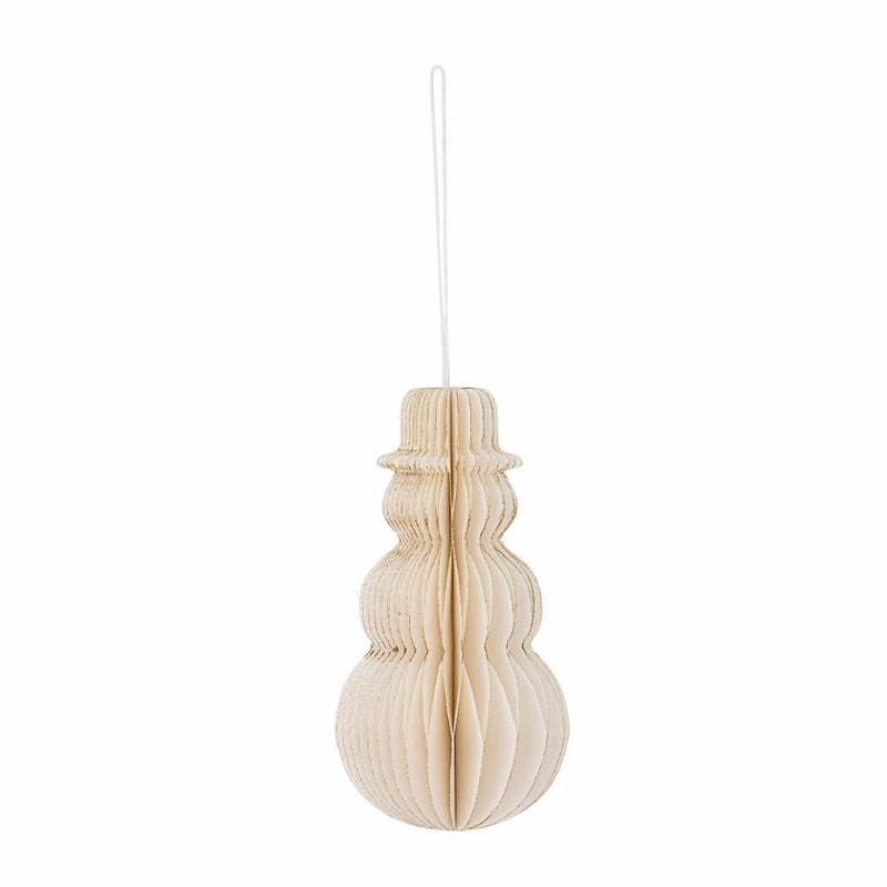 Bloomingville lumiukko paperikoriste, white / gold