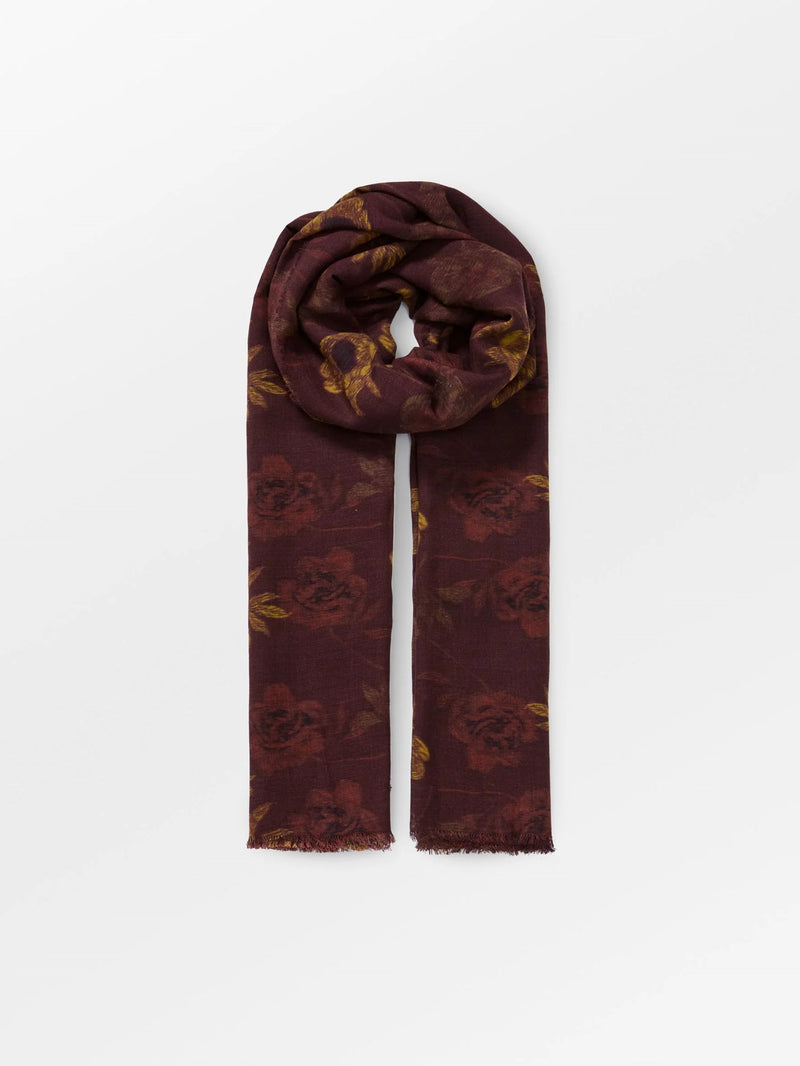 Magna Flower Siw huivi, Choclate Brown
