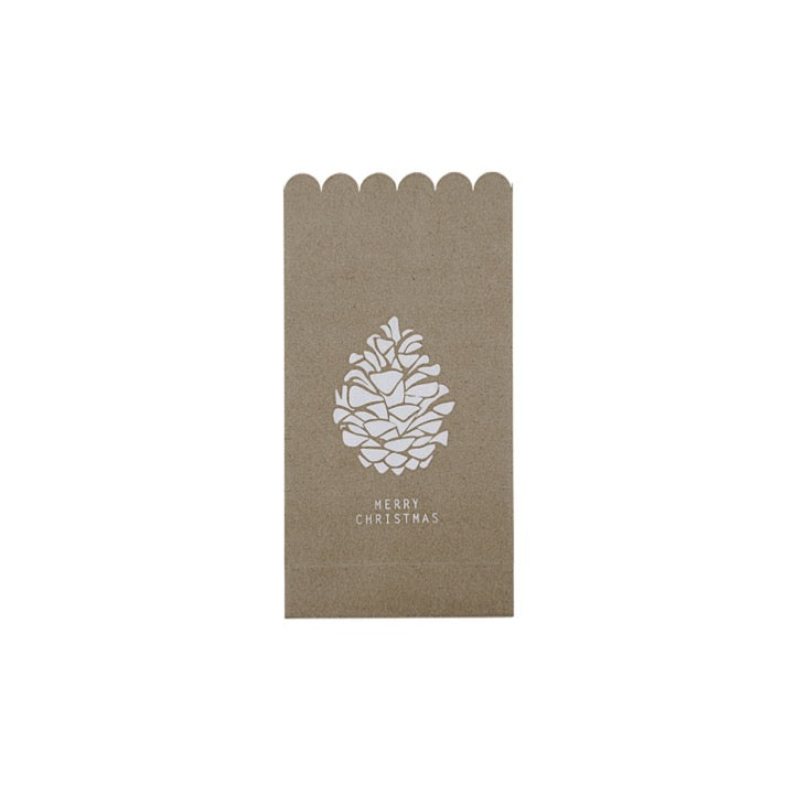 House Doctor Paperipussit Wrap, brown/white