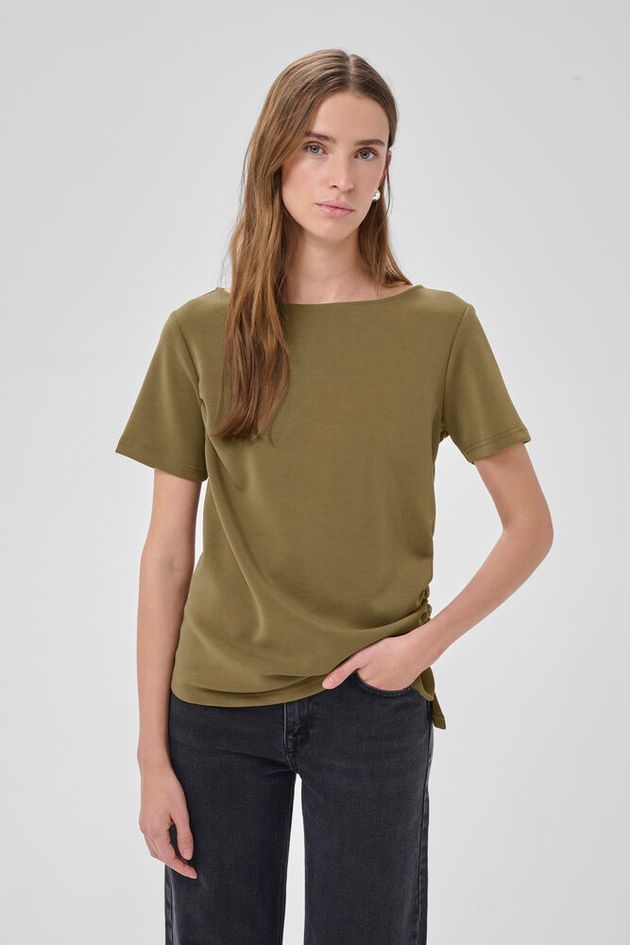 Helle Asymmetric lyhythihainen pusero, capers