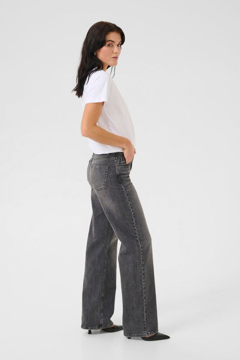 Louis farkku, dark grey retro wash 32"