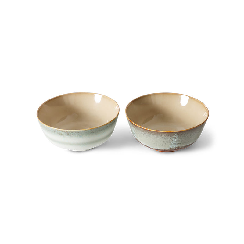 HK Living 70's ceramics ramen kulho setti, Verge