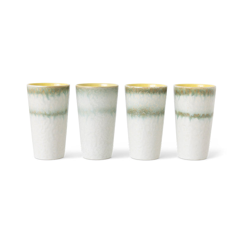 HK Living 70's ceramics latte mug, Petal