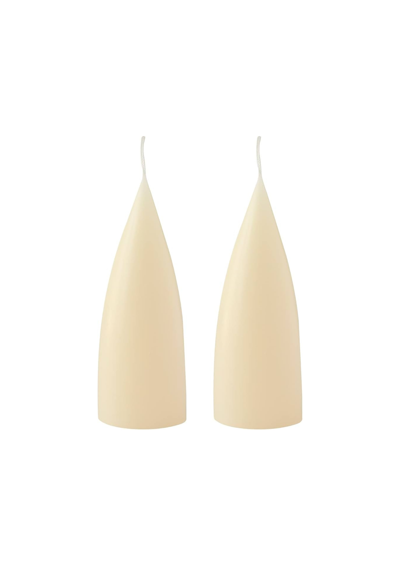 Pöytäkynttilä Cone shaped, Ivory