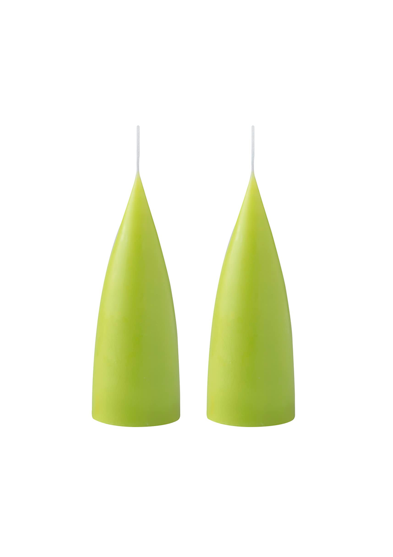 Pöytäkynttilä Cone shaped, Lime Green