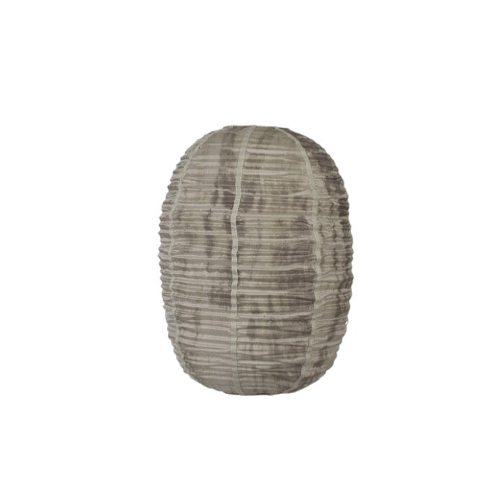 Oi soi oi silkkivarjostin Folding Tie-dye oval, grey